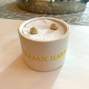 Hillberg & Berk x Jillian Harris Sparkle Ball earrings. New in box.